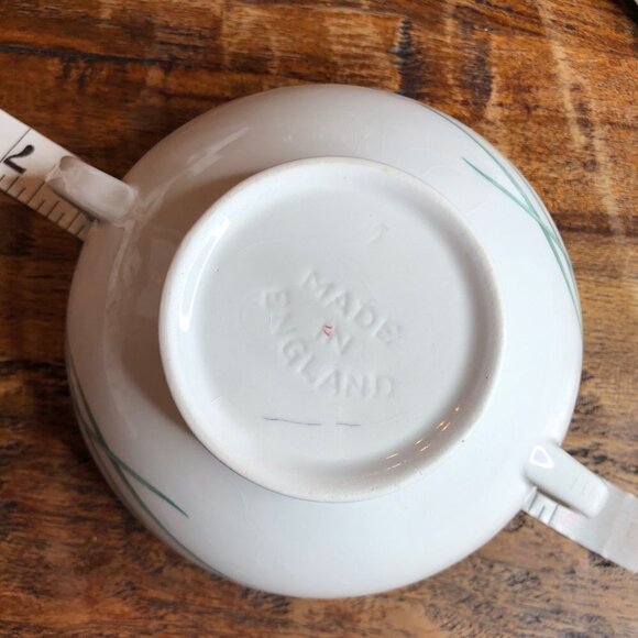 English Calla Lilly Porcelain Sugar Bowl - Picture 6 of 8